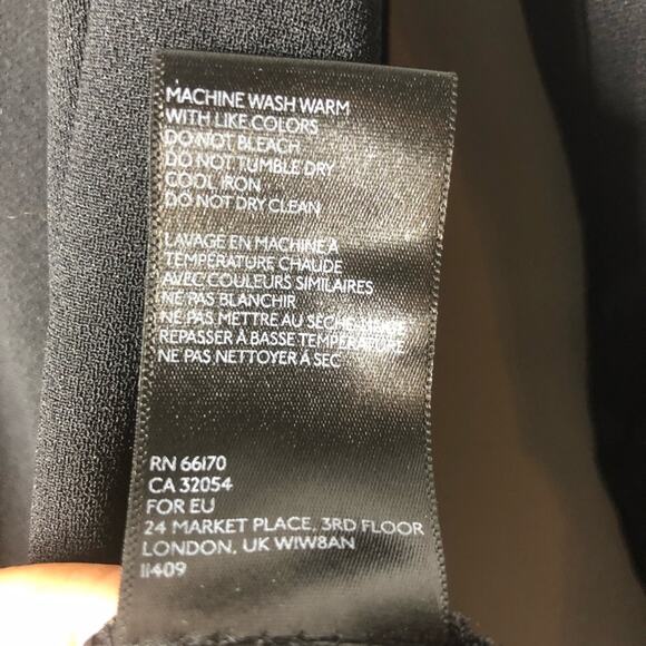 Urban Outfitters Black Blouse Long Sleeve S/P Peekaboo & Keyhole Whimsy Goth - Picture 6 of 10